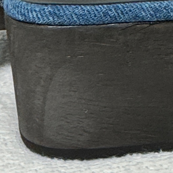 Rag & Bone Mara Blue Denim Platform Clogs Size 39 or US 9 - Picture 15 of 16